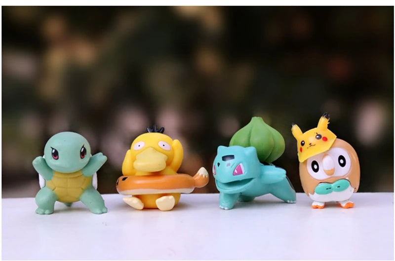 Pikachu, Psyduck & Friends — Pokémon Mini Figures (8-piece set)