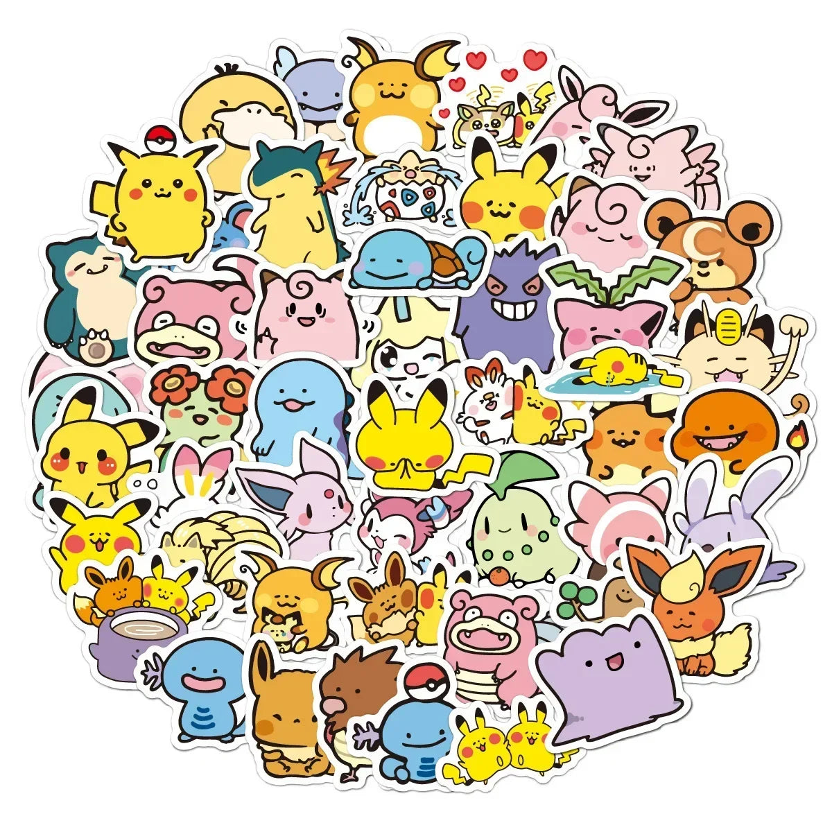 Pokémon Stickers — Back View | GoPokeShop