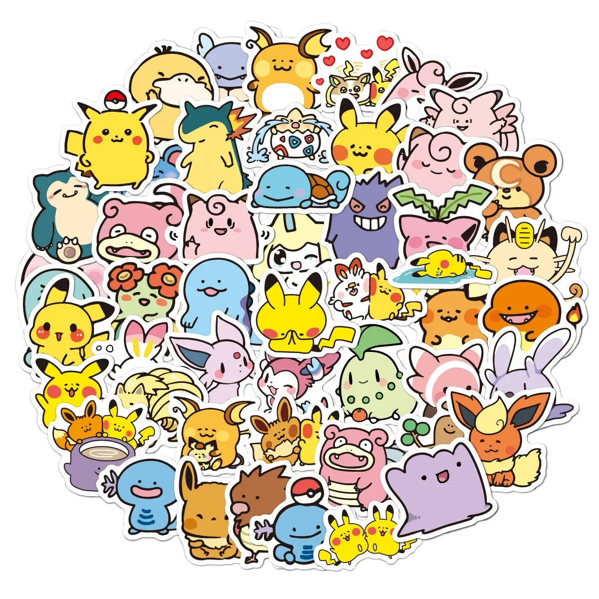 Pokémon Stickers — Back View | GoPokeShop