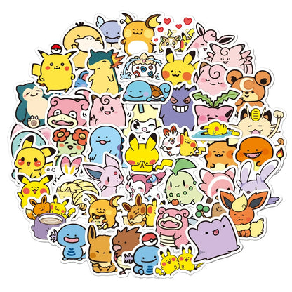 Pokémon Stickers — Back View | GoPokeShop