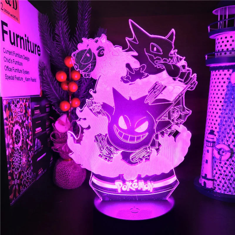 Haunter 3D LED Lamp — Angle | GoPokeShop