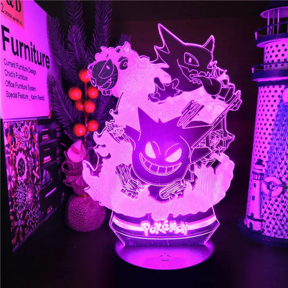 Haunter 3D LED Lamp — Angle | GoPokeShop