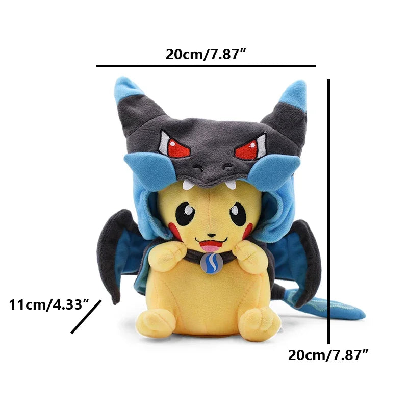 Pikachu in Costume — Pokémon Cosplay Plush (20–30 cm)