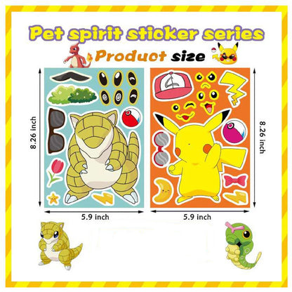 Pokémon Stickers — Back View | GoPokeShop