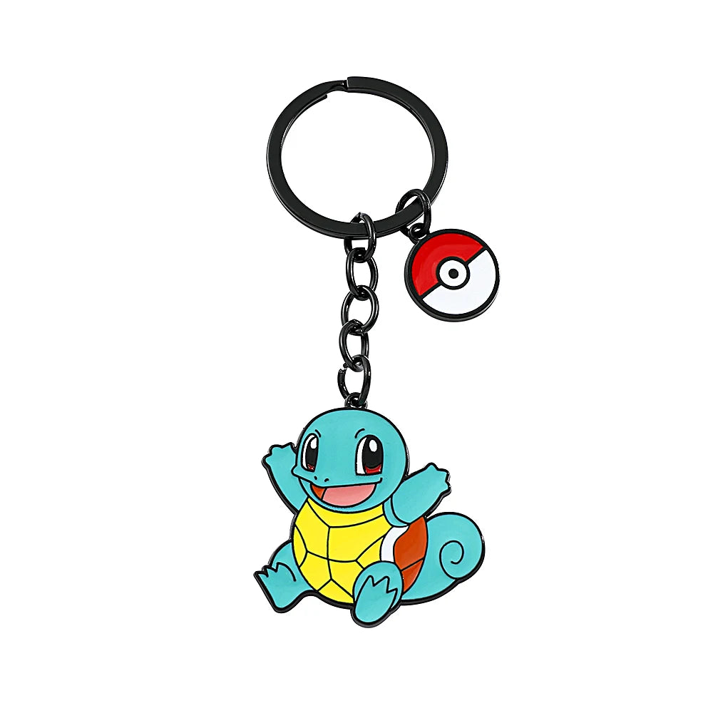 Pikachu, Squirtle & Bulbasaur — Pokémon Metal Keychain