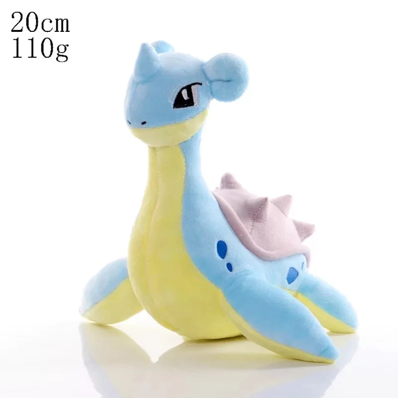 Lapras, Riolu & Kanto Starters — Pokémon Plush (16–24 cm)