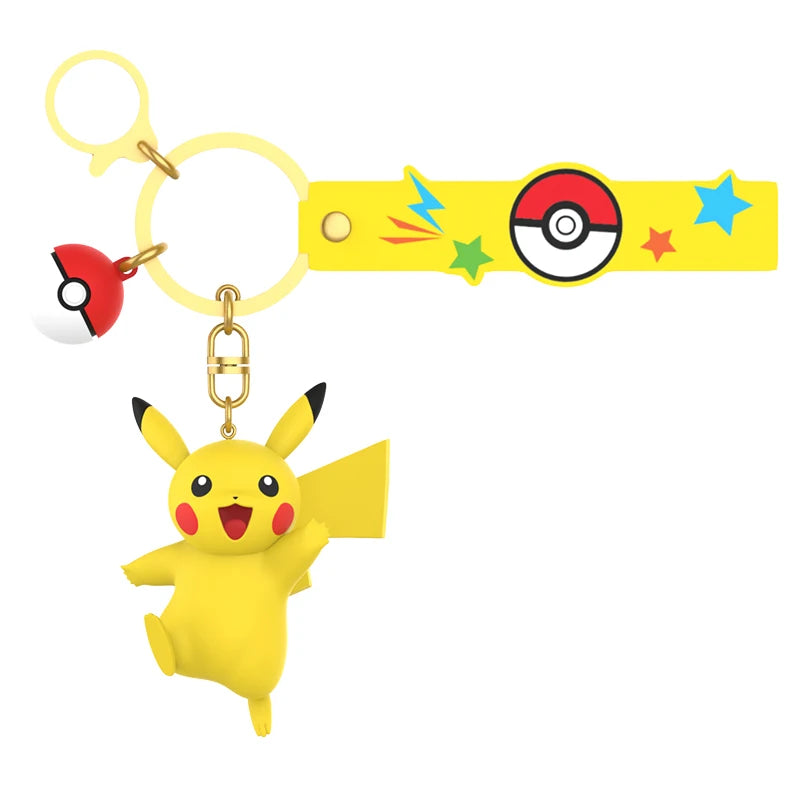 Pikachu Figure Keychain — Poké Ball Strap | GoPokeShop