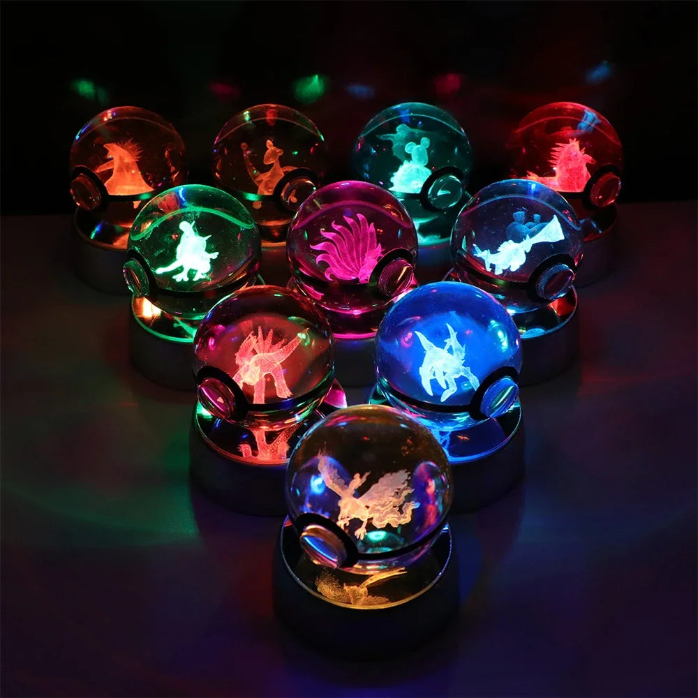 Pikachu Crystal Ball Lamp — Angle | GoPokeShop