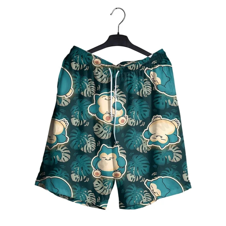 Snorlax — Pokémon Hawaiian Shirt or Beach Shorts