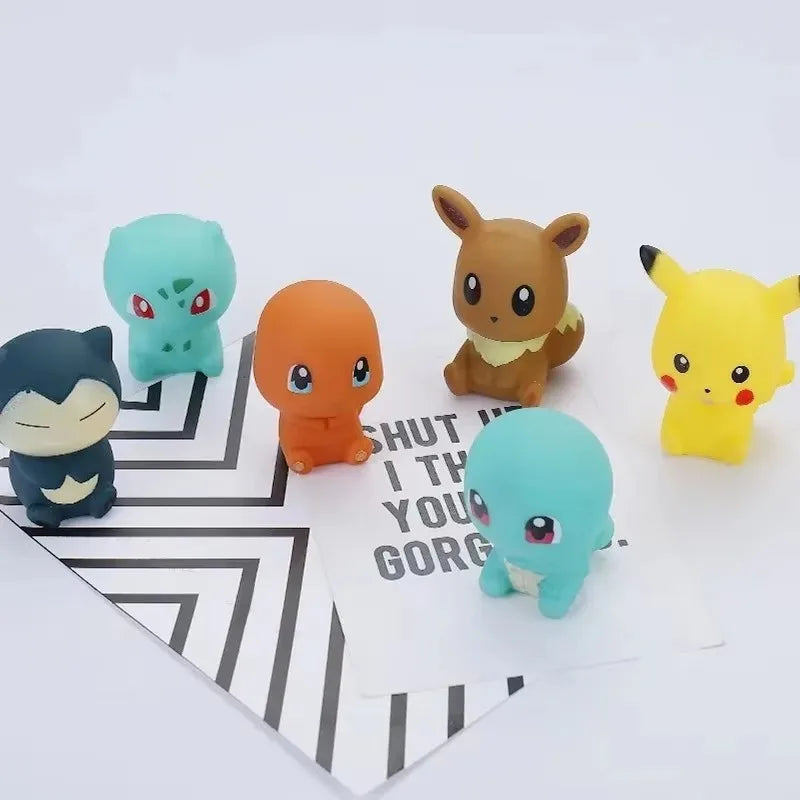 Pikachu, Squirtle & Friends — Pokémon Bath Toy Set (6 pieces)