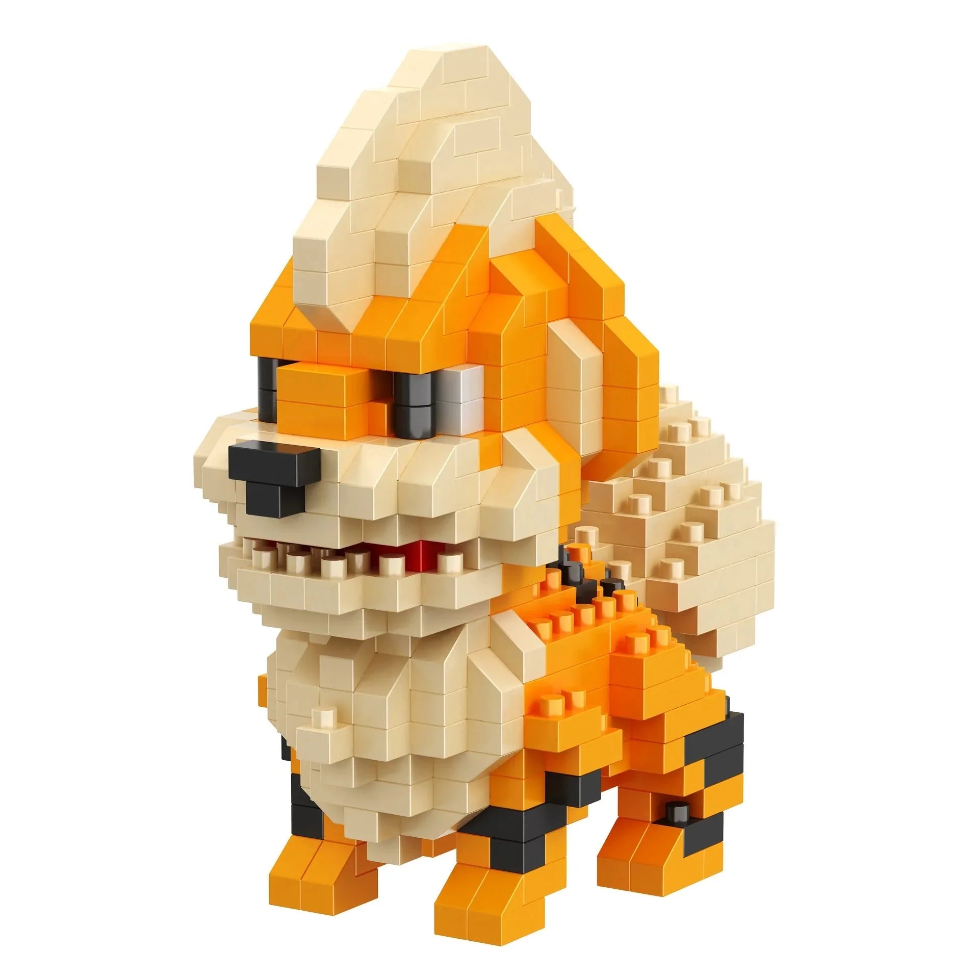 Growlithe micro-brick building set