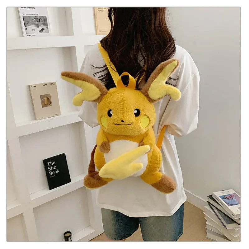 Gengar, Raichu & Friends — Pokémon Plush Shoulder Bag