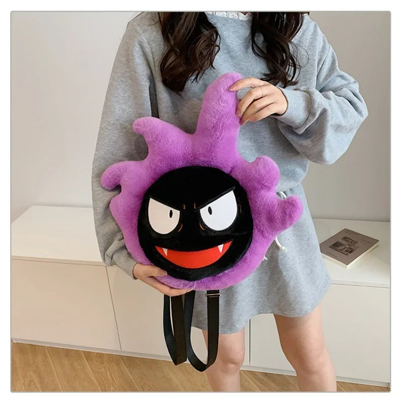 Gengar, Raichu & Friends — Pokémon Plush Shoulder Bag