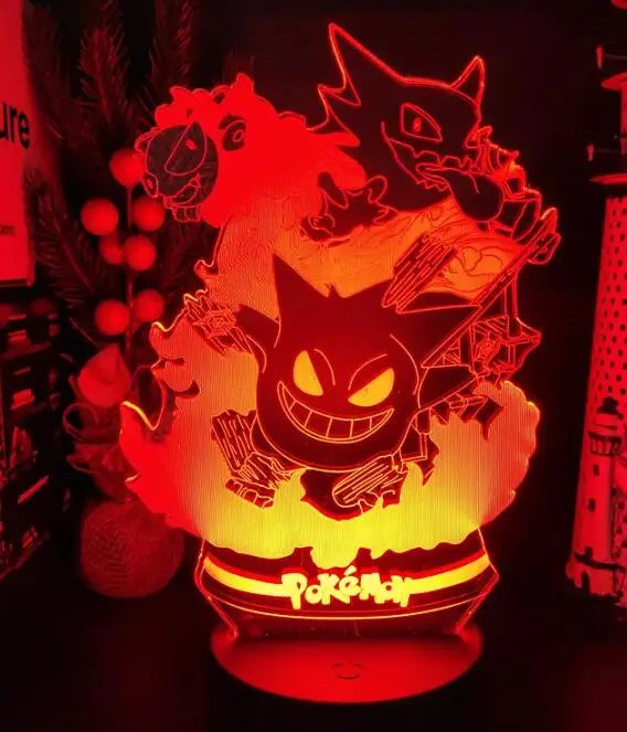 Haunter 3D LED Lamp — In Use | GoPokeShop