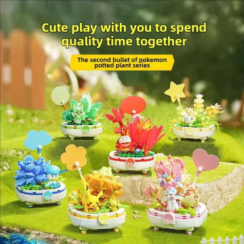 Pikachu Building Kit — Side View | GoPokeShop