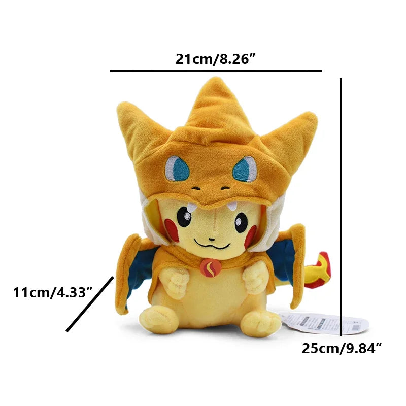 Pikachu in Costume — Pokémon Cosplay Plush (20–30 cm)