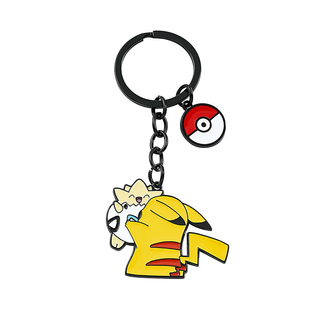 Pikachu, Squirtle & Bulbasaur — Pokémon Metal Keychain