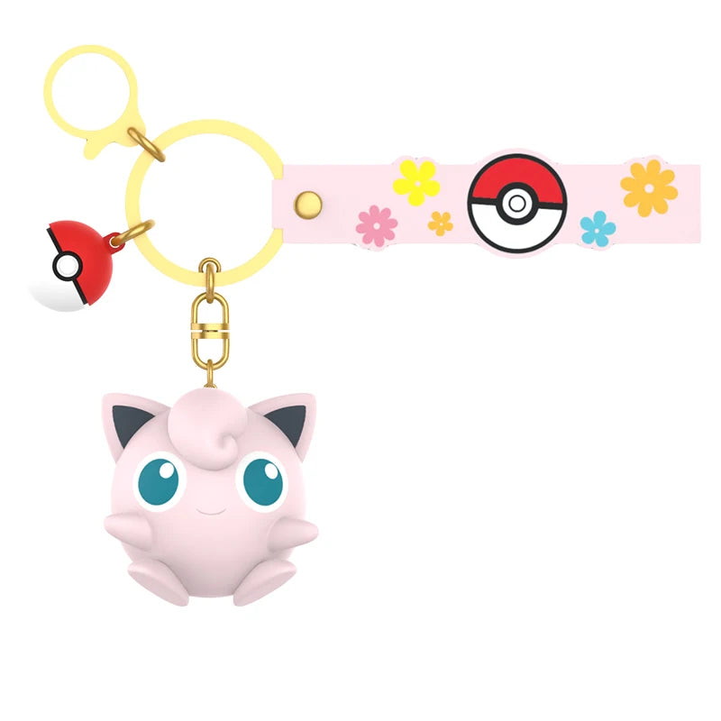 Jigglypuff Figure Keychain — Poké Ball Strap | GoPokeShop
