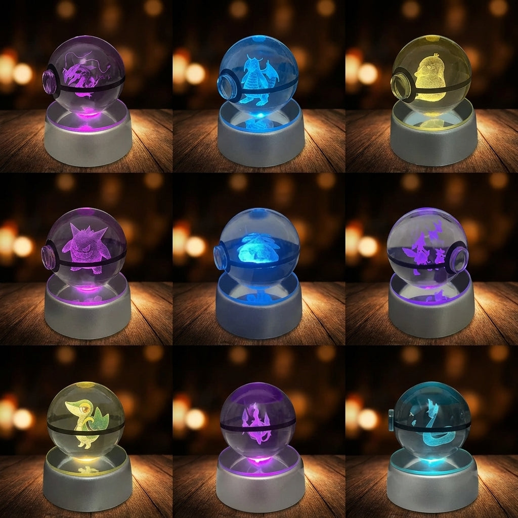 Blastoise & Friends — Crystal Ball Night Light - GoPokeShop
