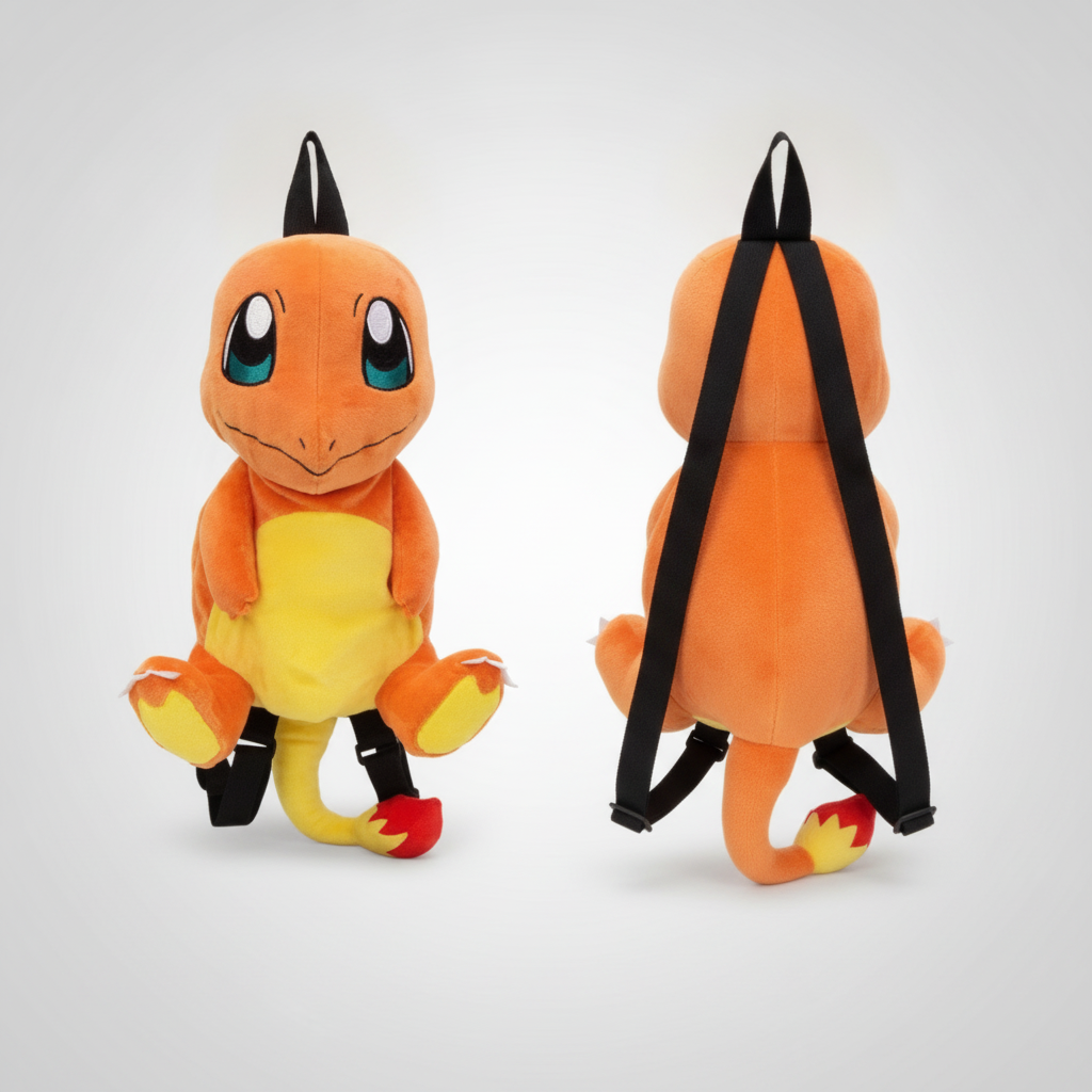 charmander pokemon plush backpack