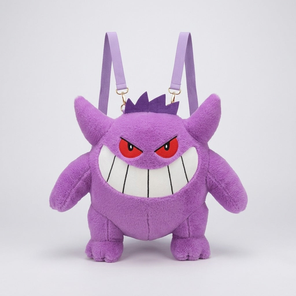 Gengar, Raichu & Friends — Pokémon Plush Shoulder Bag