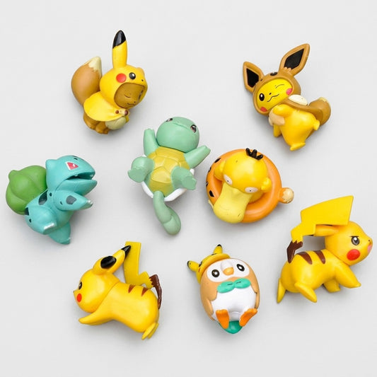 Pikachu, Psyduck & Friends — Pokémon Mini Figures (8-piece set)