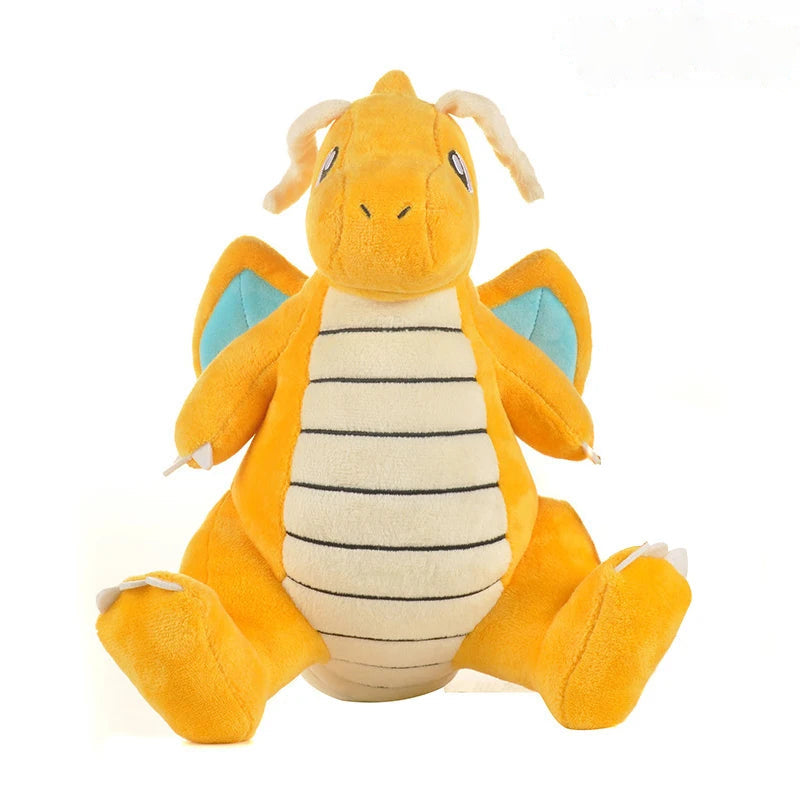 Houndoom, Lycanroc & Dragonite — Pokémon Plush (20–30 cm)