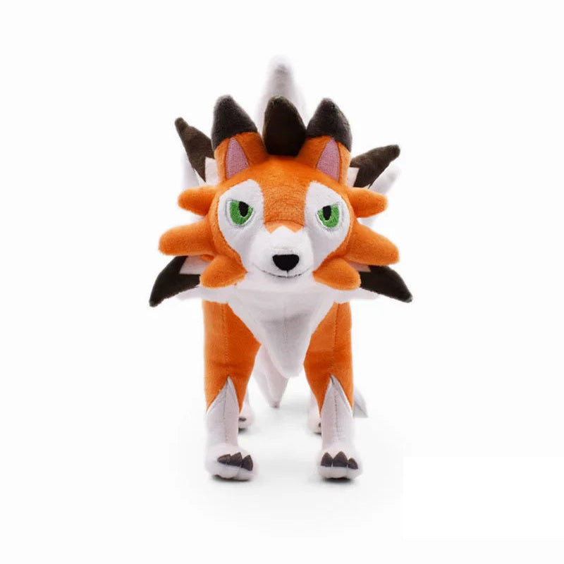 Houndoom, Lycanroc & Dragonite — Pokémon Plush (20–30 cm)