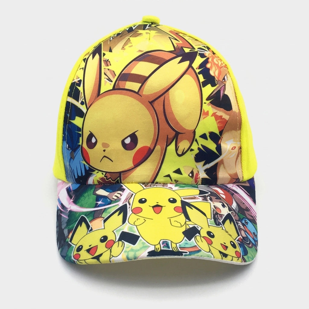 Pikachu Pokémon cap — Pikachu Graffiti All-Over Print – Yellow (Kids)