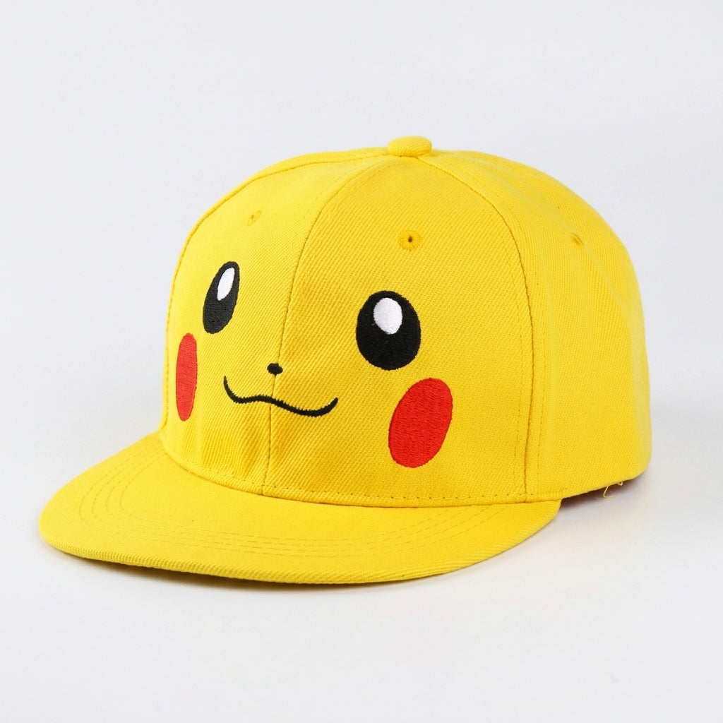 Pikachu Pokémon cap — Pikachu Smile Face – Yellow (Kids)