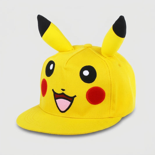Pikachu Pokémon cap — 3D Ears Pikachu – Yellow (Kids)