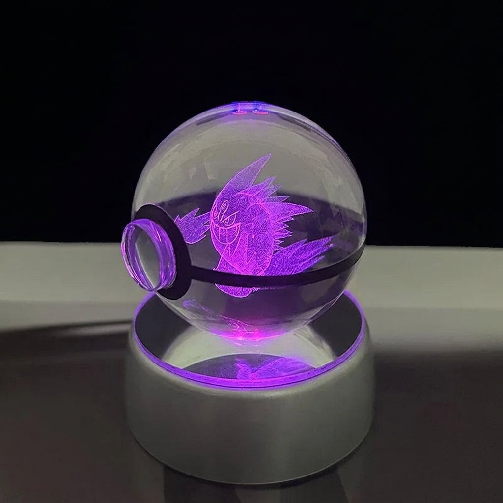 Pokémon crystal ball night light — Mega Gengar