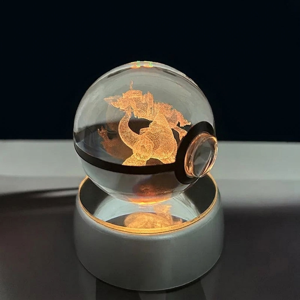 Pokémon crystal ball night light — Mega Charizard