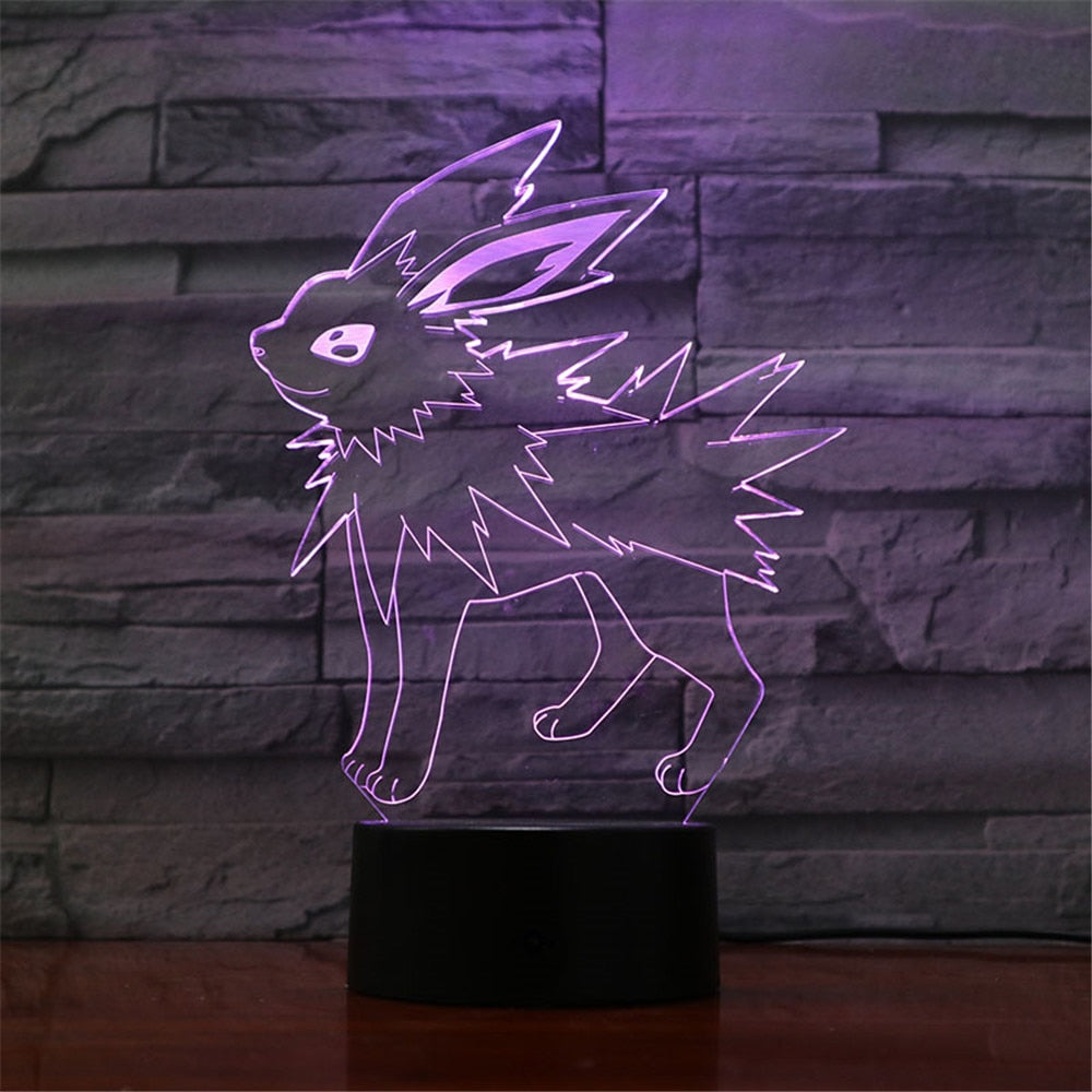 Jolteon Pokémon 3D Lamp - 5 Colors