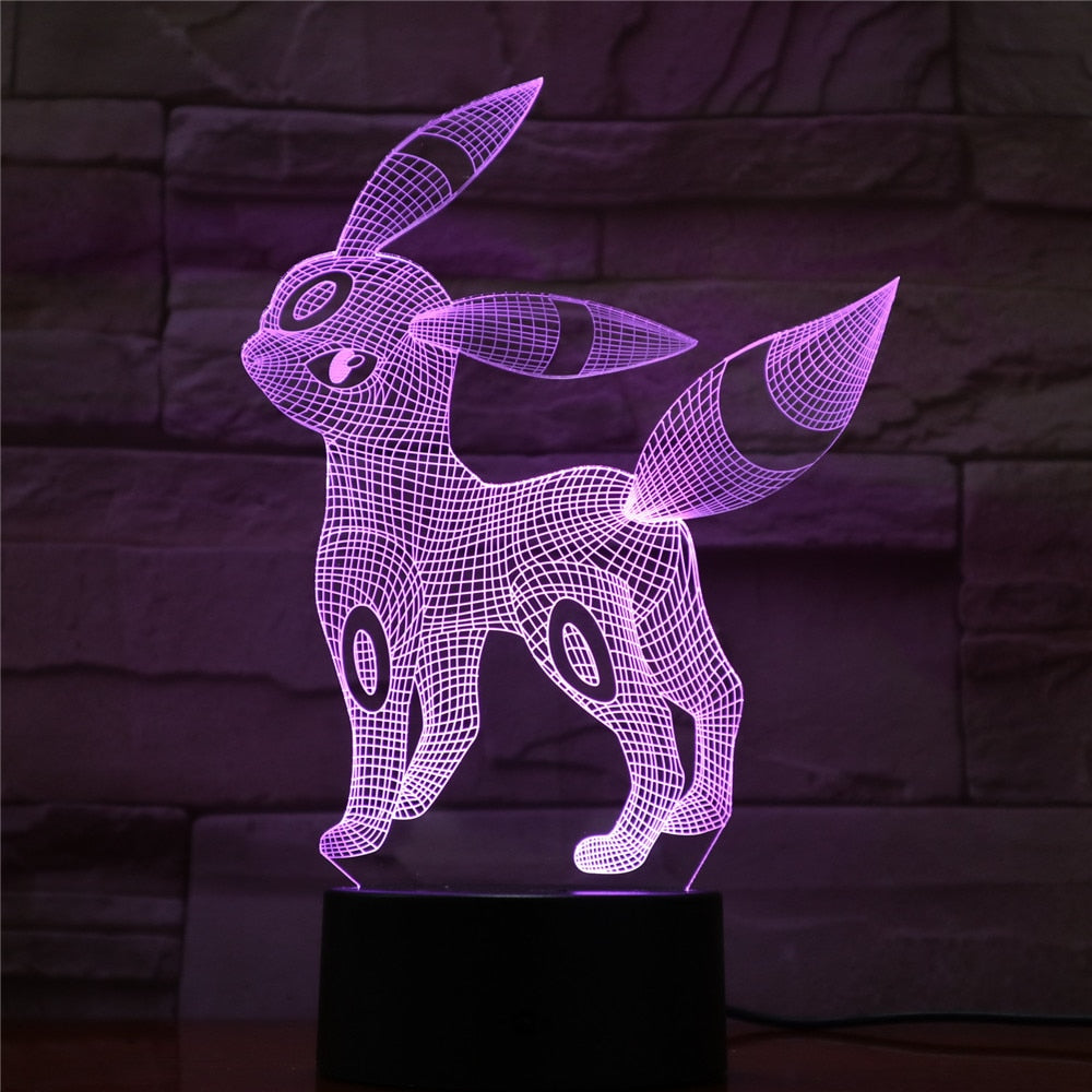 Umbreon Pokémon 3D Lamp - 5 Colors
