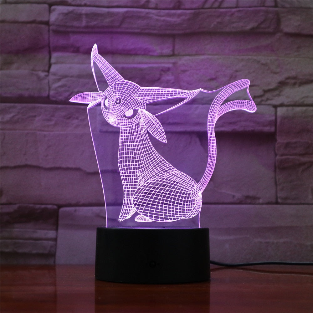 Espeon Pokémon 3D Lamp - 5 Colors