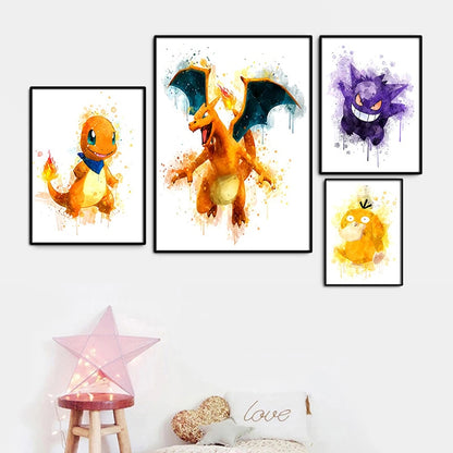 Charmander Watercolor Poster