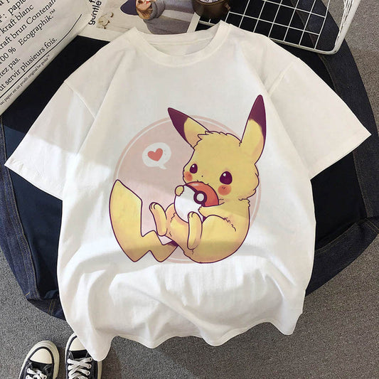 Pikachu & Pokeball Flannel T-Shirt