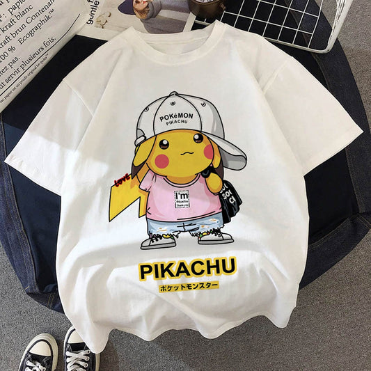 Pikachu with Cap Flannel T-Shirt