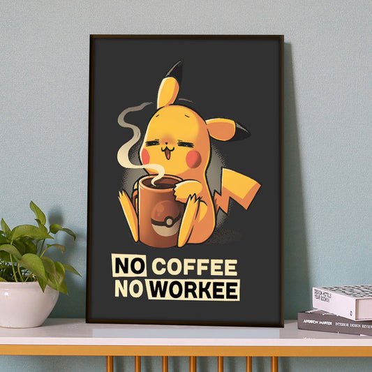 Pikachu Coffee Poster