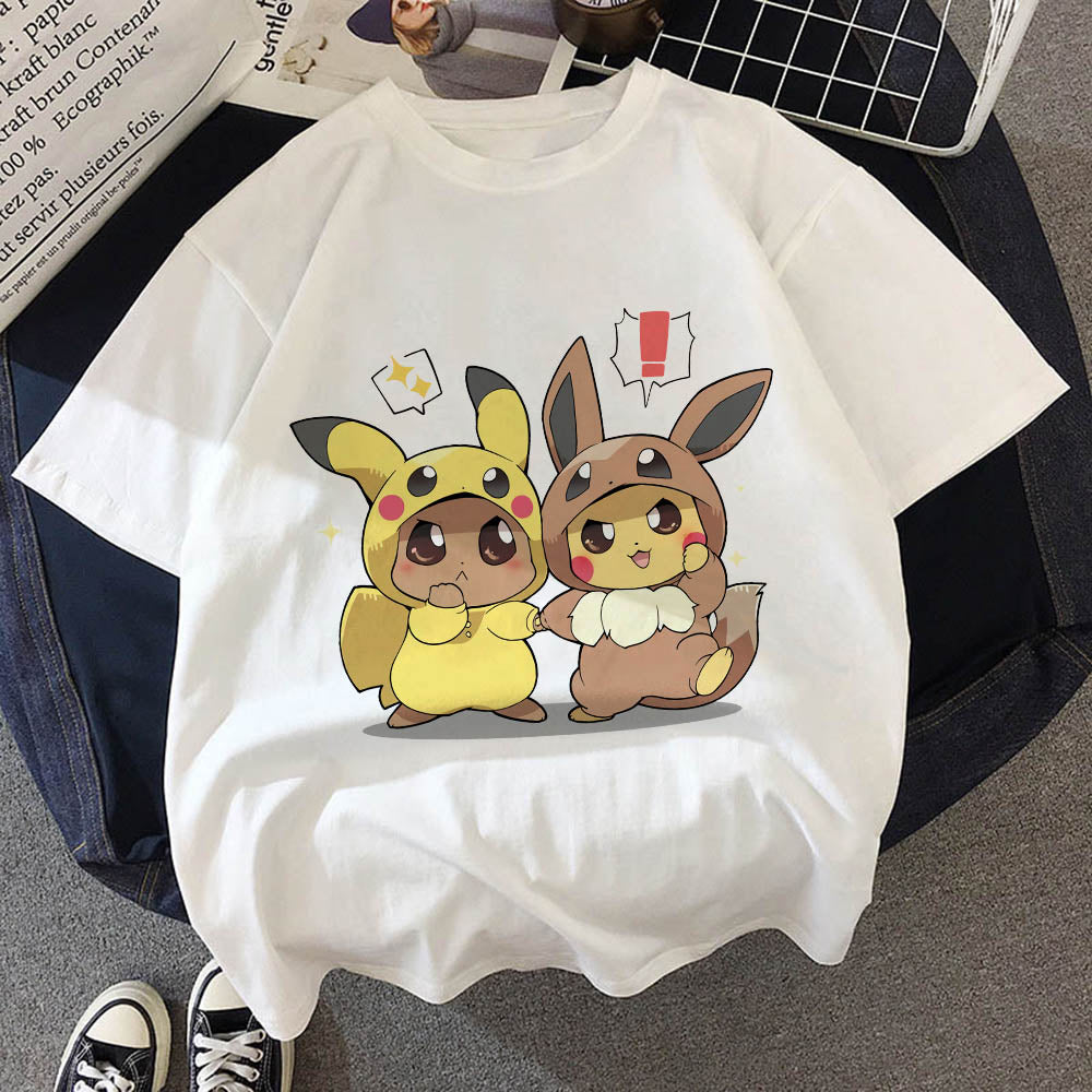 Eevee & Pikachu Flannel T-Shirt