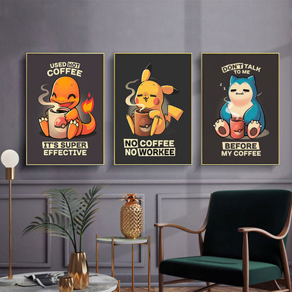 Snorlax Coffee Poster
