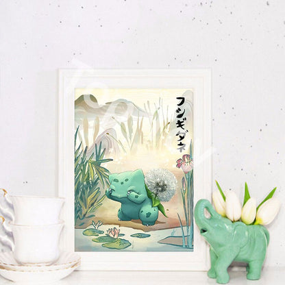 Bulbasaur by The Water Poster