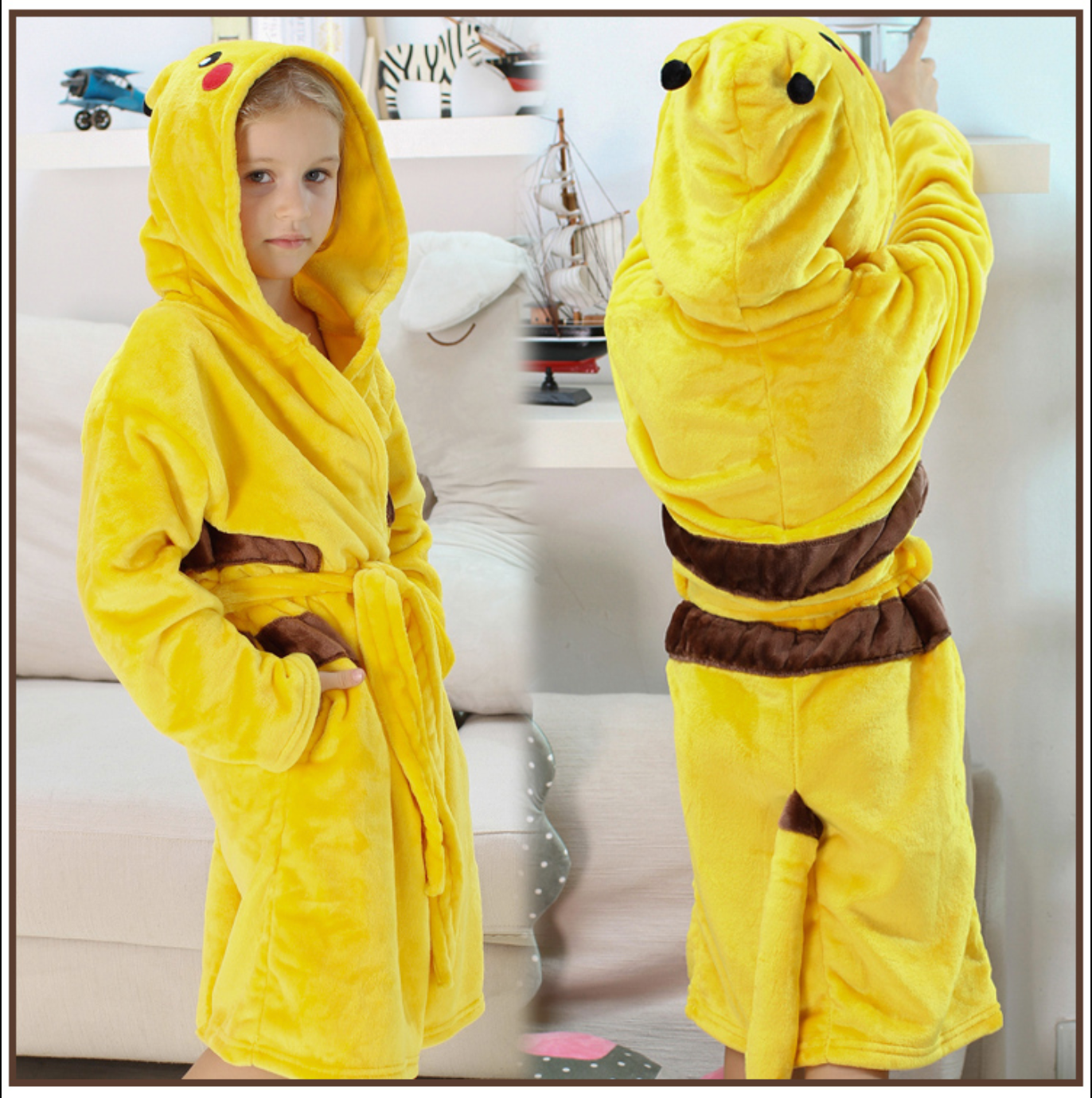 Pikachu Bathrobe Kids - GoPokeShop