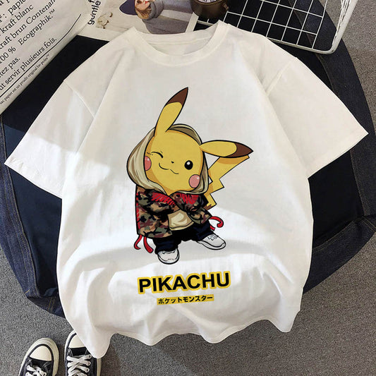 Smiling Pikachu Flannel T-Shirt