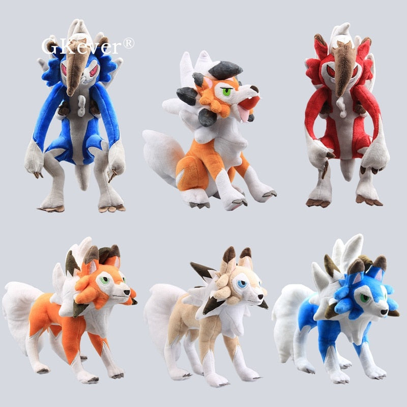 Lycanroc Pokemon Plush Dolls (25-32cm ) - GoPokeShop